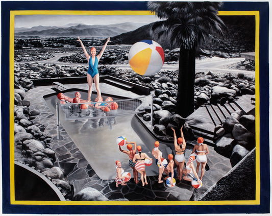 "VOLLEYBALL AT EDRIS HOUSE" x ALEXIS ZAMBRANO PRINT