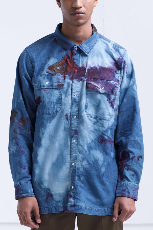 DENIM JACKET "EMOTIONAL WEATHER REPORT"