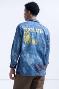 DENIM JACKET "TOO LATE TO DIE YOUNG"